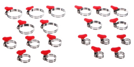 Ensemble de colliers de serrage papillon MECHANIC CONNECT SET 20, 10-44mm, 20 pcs