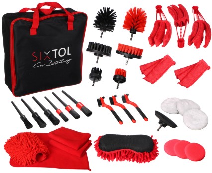 Kit d'outils de nettoyage et de lavage multifonctionnel pour voiture CAR DETAILING 33, 33 pcs