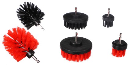 Ensemble de brosses de nettoyage pour perceuse CAR DETAILING DRILL BRUSH 6, 6 pcs