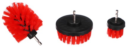 Ensemble de brosses de nettoyage moyenne pour perceuse CAR DETAILING DRILL BRUSH 3 MEDIUM, 3 pcs