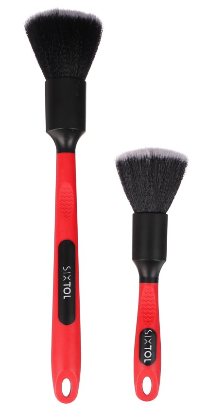 Set de pinceaux de précision pour voitures avec poignée ergo CAR DETAILING BRUSH 2 PRO, 2 pièces