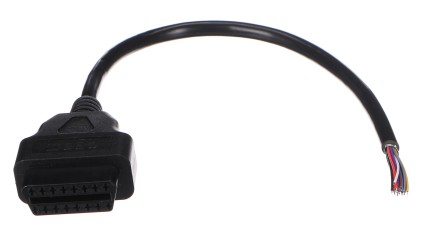 Câble d'extension OBD-II femelle avec 16 broches terminées par des fils de 30 cm MECHANIC CABLE 27