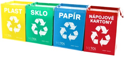 Sacs de tri des déchets SORT EASY 4 CARTON, 30x30x40 cm, 4 x 36 l, 4 pcs