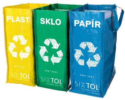 Sacs de tri des déchets SORT EASY 3 SLIM, 18x30x40 cm, 3 x 22 l, 3 pcs