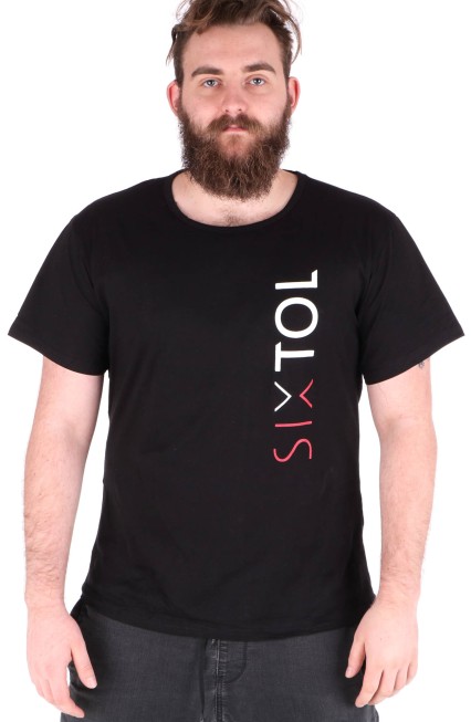 T-shirt homme T-SHIRT, noir, taille L, 100 % coton