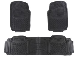 Tapis de voiture universels en caoutchouc CAR MAT UNI SET 2, complet, 3 pcs