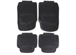 Tapis de voiture universels en caoutchouc CAR MAT UNI SET 3, complet, 4 pcs