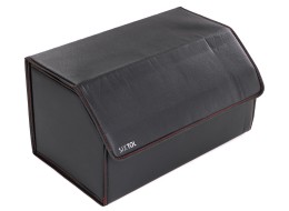 Organisateur de coffre de voiture CAR COMPACT LEATHER L, 2 compartiments, pliable, avec couvercle