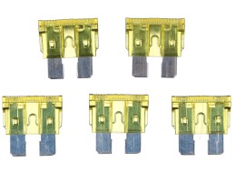 Ensemble de fusibles à lame automobile MECHANIC FUSE SET 20A, 100 pcs