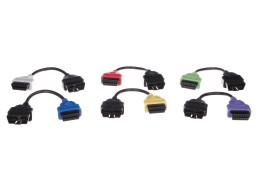 Ensemble complet d'adaptateurs FiatECUScan OBD-II pour voitures MECHANIC CABLE SET 3, 6 pcs